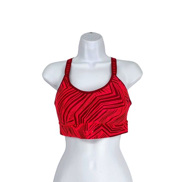 Under Armour M Women's Sports Bra Orange Red Padded - Picture 2 of 9